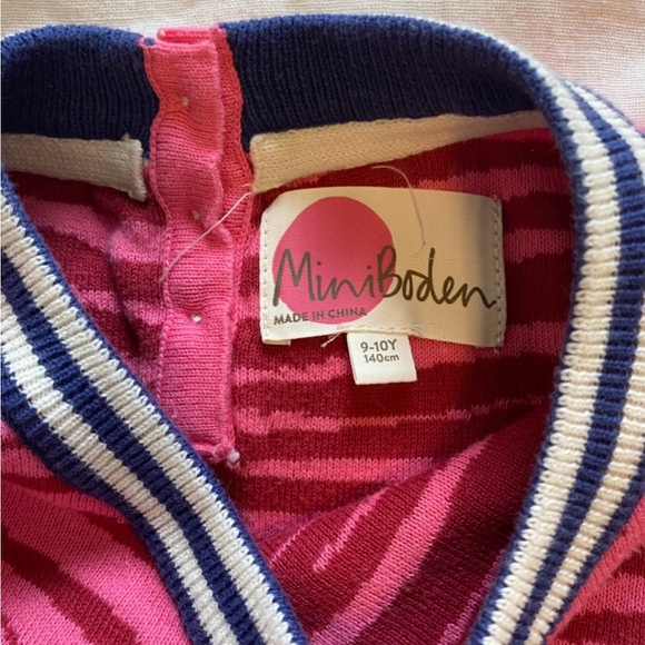 Girls Mini Boden Pink Tunic Sweater Size 9 10 Years - Picture 3 of 4